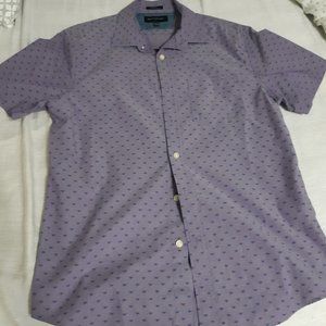 Purple casual button down